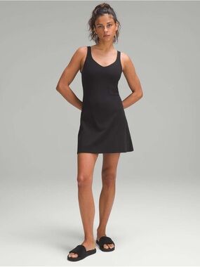 Lululemon Align Dress -Black Built-In Shorts  Dress Size 4